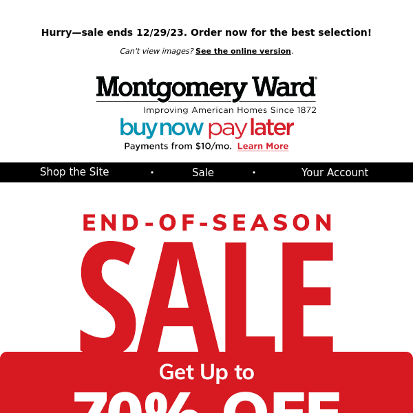 End-of-Season Sale - Up to 70% Off PLUS New Markdowns Added!