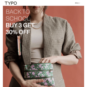 ✏️BACK TO SCHOOL | Buy 3 Get 30% Off