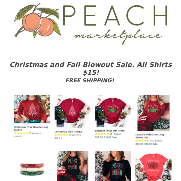 Christmas and Fall Blowout SALE!