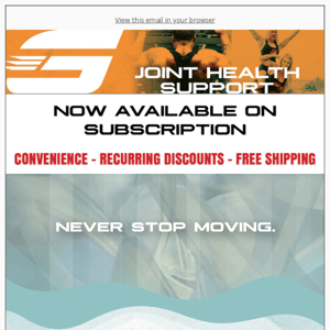 Save BIG + Free Shipping on Joint Care.