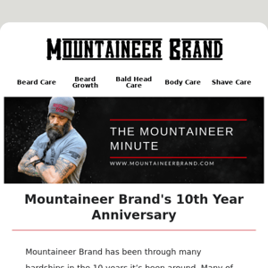 Mountaineer Brand 10th Anniversary Article!