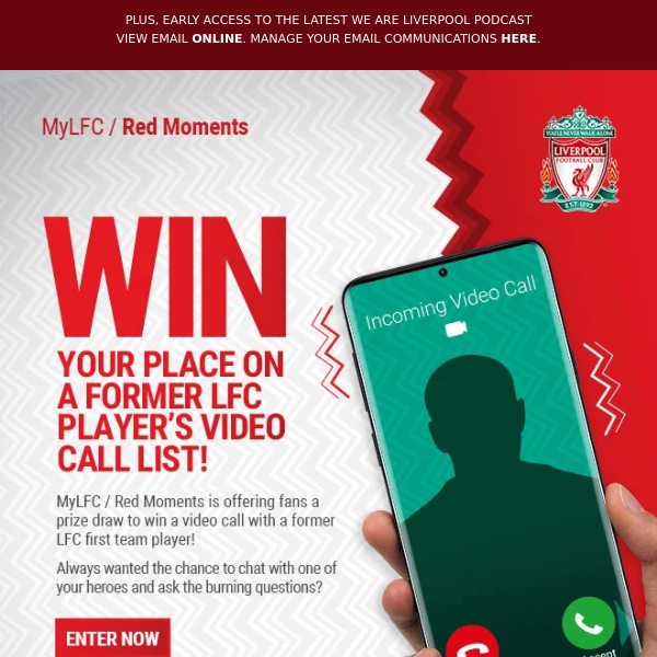 Video call a former player with MyLFC!