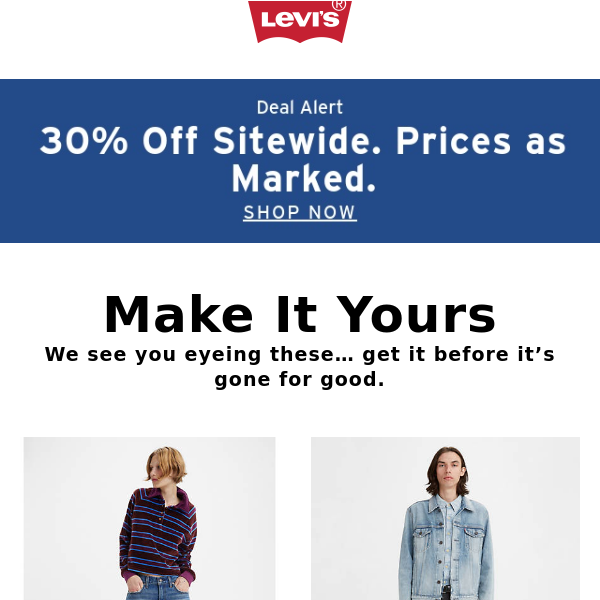 Levi's - Latest Emails, Sales & Deals