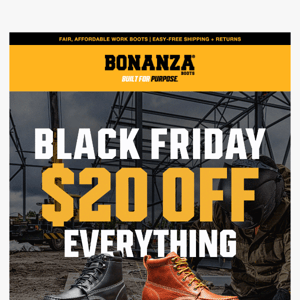 Don't miss $20 OFF!