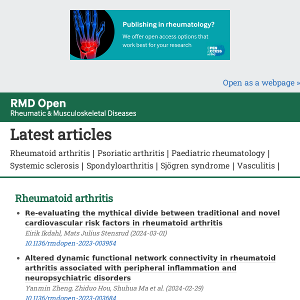 Our latest articles are online and ready to read!