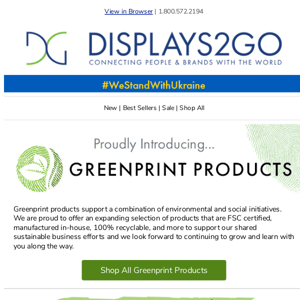 We're Proudly Introducing Greenprint Products 🍃