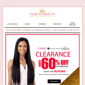 Hey Hair to Beauty, New sale – save 60% now