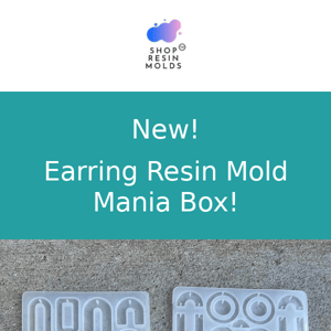 New! Earring Silicone Resin Mold Mania Box!!