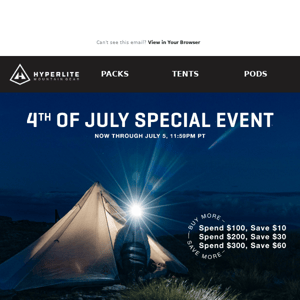 Our Fourth of July Sale Event is ON!