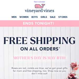 Time’s Running Out For Free Shipping