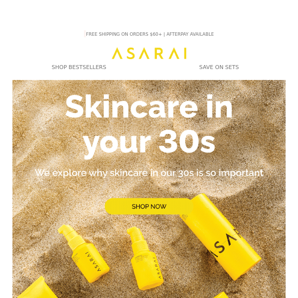 Skincare in your 30s