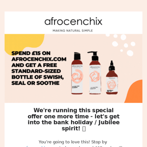 OK then... Shop today and get a free bottle on us!