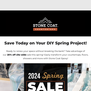 Want to Save 20% off Your Spring Project Today?