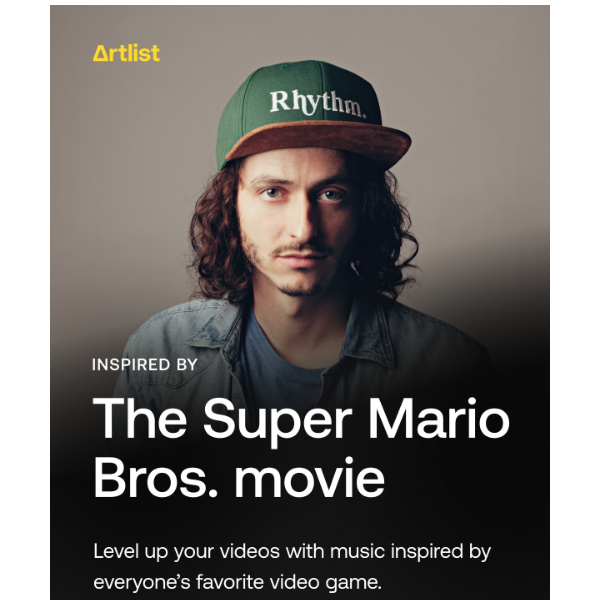 Soundtrack your video with songs inspired by the Super Mario Bros. movie