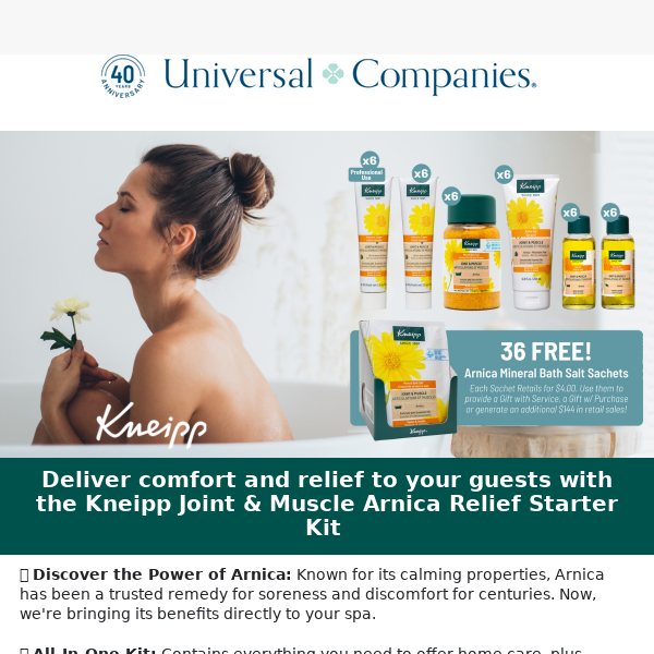 Maximize Revenue: Arnica Relief Kit + Limited Bonus!