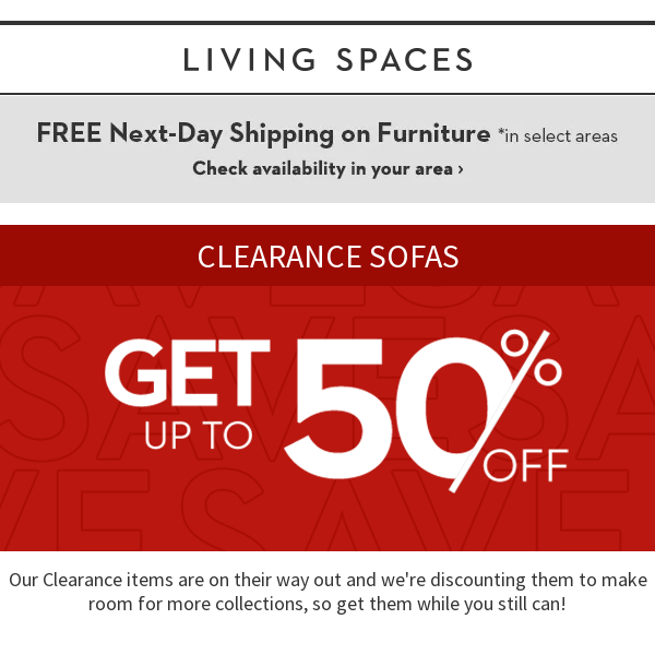 Kind of a Big Deal: Sofas On CLEARANCE