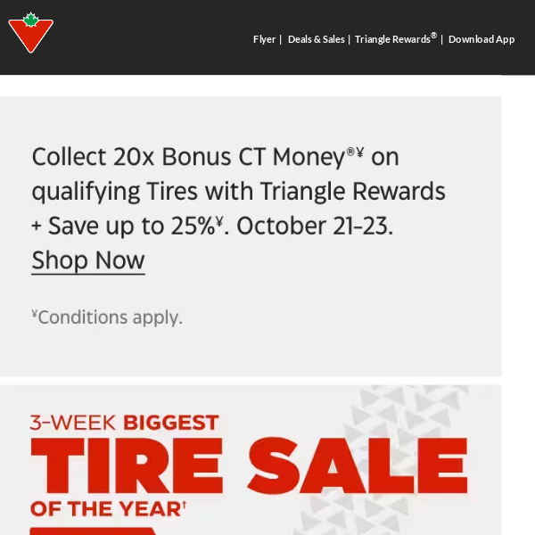 Don't miss the Biggest Tire Sale of the Year