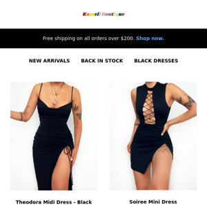NEW IN: BLACK DRESSES 🖤