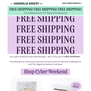 ENDS TONIGHT: Free shipping for DIY kits and cookbooks! 🧁