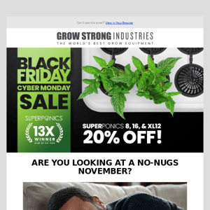 Black Friday for Hydroponic Systems! 🥬