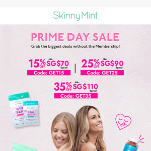 SkinnyMint Prime Day Sale is now live‼ 🥳