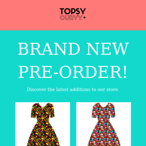 🎉🎉🎉 Size 14-38 new Pre Order dresses just for you Topsy Curvy!