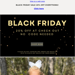 Black Friday SALE!!