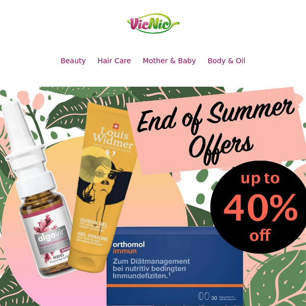 End of Summer Offers at VicNic.com