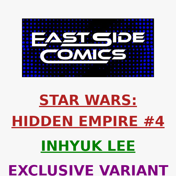 🔥PRE-SALE LIVE in 30-Mins at 5PM (ET)🔥 STAR WARS HIDDEN EMPIRE #4 INHYUK LEE VARIANT 🔥LIMITED to 500 W COA 🔥PRE-SALE TODAY (2/22) at 5PM (ET)/2PM (PT)