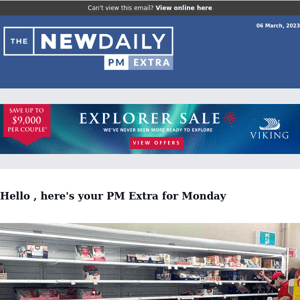 Supermarket supply threat | Sydney swelters | Turnbull's robo texts | Sad The New Daily Willis appeal | Toblerone's massive change | Airport strikes