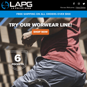 Benchmark by LAPG - our workwear line!