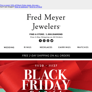 This is major! 50% off Black Friday deals, this way…