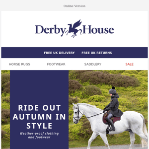Ride out Autumn 🐴 🍂 Seasonal clothing and footwear 