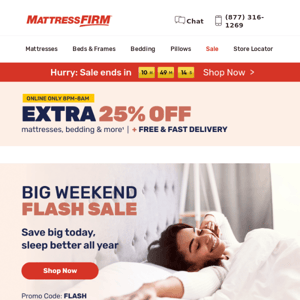 This is BIG: Get an extra 25% off beds & more