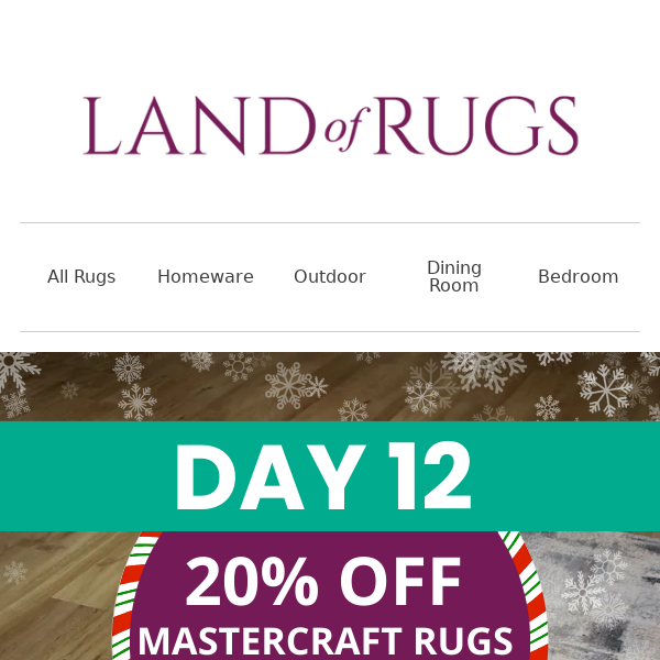 Land of Rugs UK, 20% off Rugs by Mastercraft 👀🎅