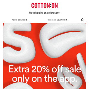 Extra, extra: 20% off sale 📣️