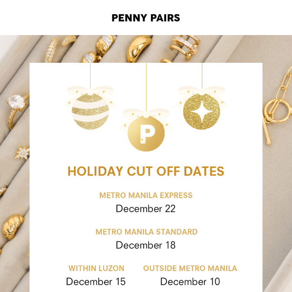 Add this to your calendar, Penny Pairs 🎄