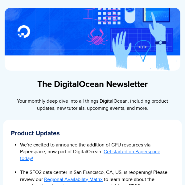 The DigitalOcean Newsletter: July 2023