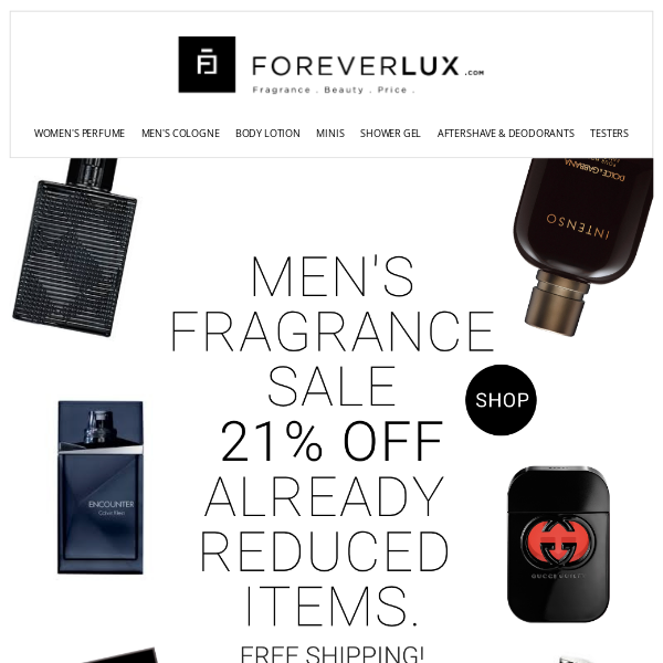 Men's Fragrance Sale Ends Today