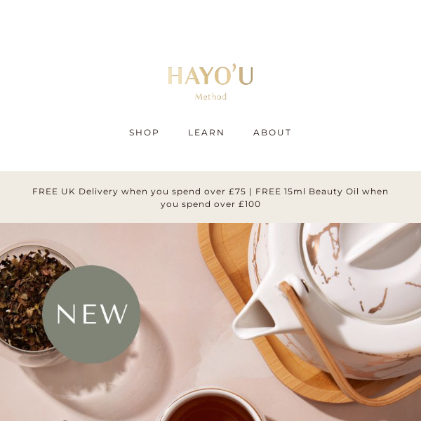 Our brand new Hayo’u Signature Teas