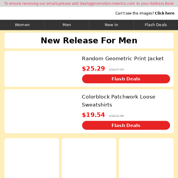 New Release>> $19.54 Loose Sweatshirts, $16.79 Corduroy Pants.