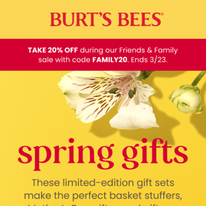 Just in: NEW spring gift sets.
