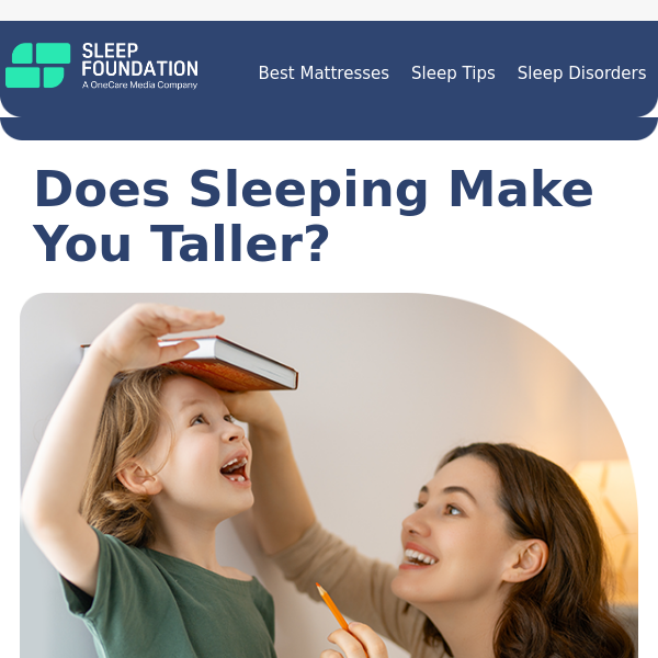 Fact or Myth: Sleeping Makes You Taller?