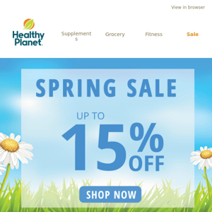 Spring Sale ☀ 15% OFF Coupon