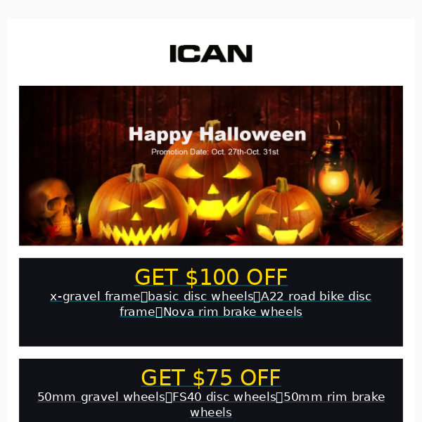 Happy Halloween from ICAN Cycling!