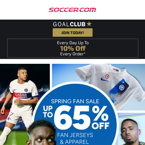 ⚽️ Spring Jersey Sale: Save On Your Favorite Team's Jerseys and Apparel!