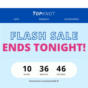 FLASH SALE ENDING TONIGHT! ⚡️