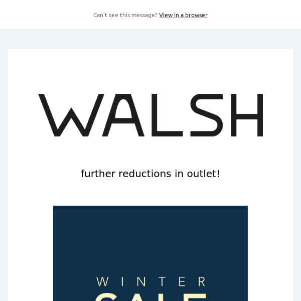 Walsh Winter SALE