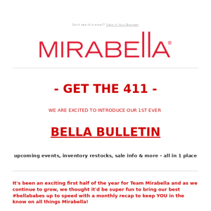 Get the SCOOP on all things Mirabella ❤️