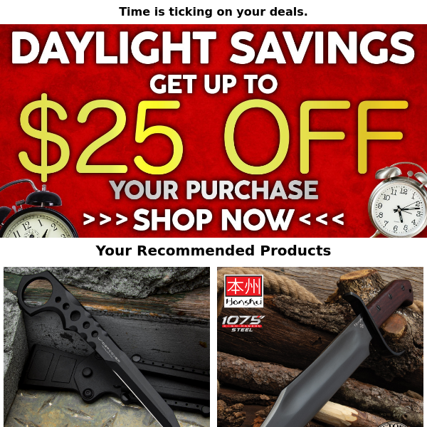 Don't miss out on our Daylight Savings